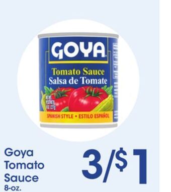 Price Rite Goya tomato sauce offer
