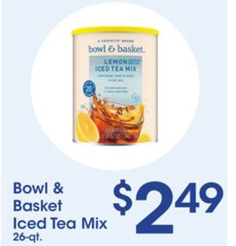 Price Rite Bowl & basket iced tea mix offer