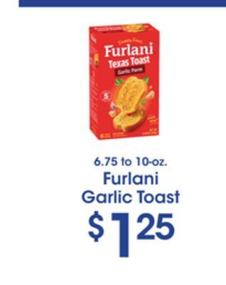 Price Rite Furlani garlic toast offer