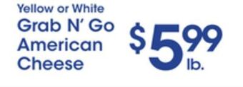 Price Rite Grab n' go american cheese offer