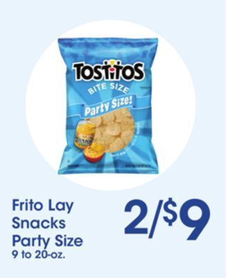 Price Rite Frito lay snacks party size offer