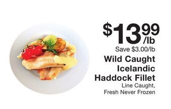 Fairway Store Market Wild caught icelandic haddock fillet offer