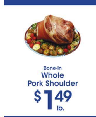 Price Rite Whole pork shoulder offer