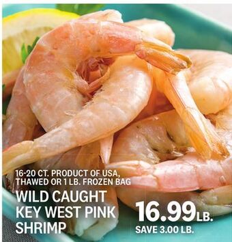 Kings Food Markets Wild caught key west pink shrimp offer