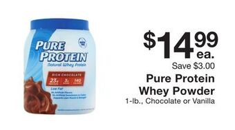 Fairway Store Market Pure protein whey powder offer