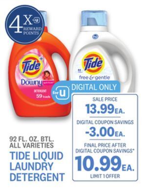 Kings Food Markets Tide liquid laundry detergent offer