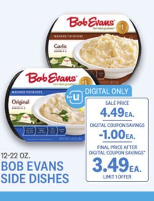 Kings Food Markets Bob evans side dishes offer