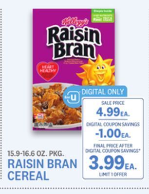 Kings Food Markets Raisin bran cereal offer