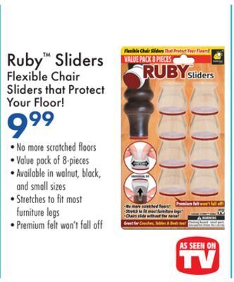 Boscov's Ruby™ sliders flexible chair offer