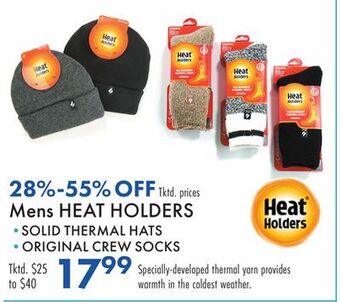 Boscov's Mens heat holders offer