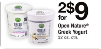 ACME Open nature® greek yogurt offer