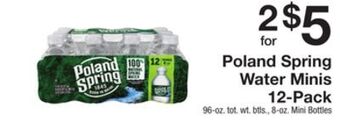 The Fresh Grocer Water minis 12-pack offer