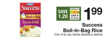 The Fresh Grocer Boil-in-bag rice offer