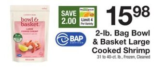 The Fresh Grocer 2-lb. bag large cooked shrimp offer