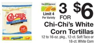 The Fresh Grocer White corn tortillas offer