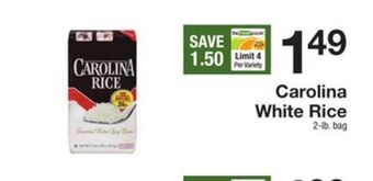 The Fresh Grocer White rice offer