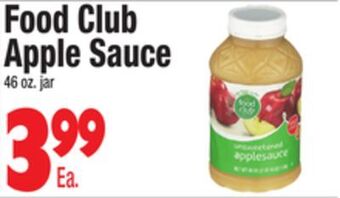 King Kullen Food club apple sauce offer