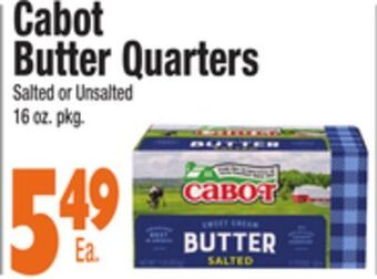 King Kullen Cabot butter quarters offer