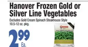 King Kullen Hanover frozen gold or silver line vegetables offer