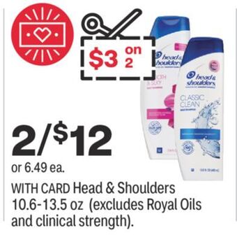 CVS Head & shoulders 10.6-13.5 oz offer