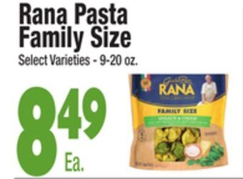 King Kullen Rana pasta family size offer