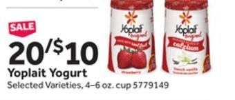Stop&Shop Yoplait yogurt offer
