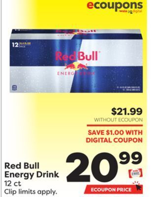 Weis Markets Red bull energy drink offer