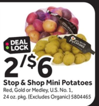 Stop&Shop Stop & shop mini potatoes offer