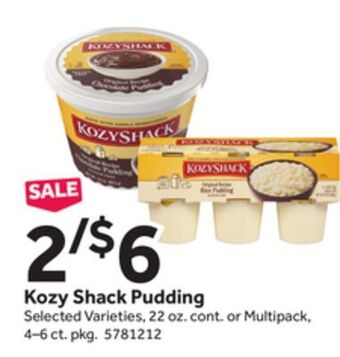 Stop&Shop Kozy shack pudding offer