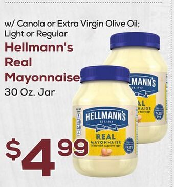 DeCicco & Sons Hellmann's real mayonnaise offer