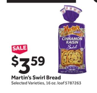 Stop&Shop Martin's swirl bread offer