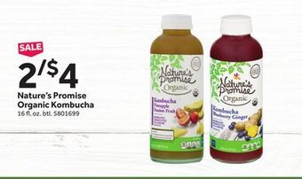 Stop&Shop Nature's promise organic kombucha offer