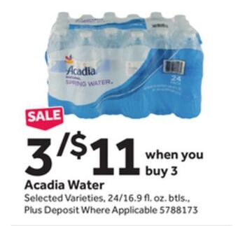 Stop&Shop Acadia water offer