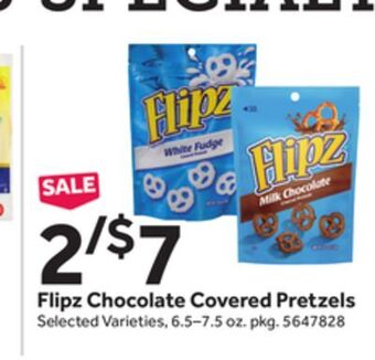 Stop&Shop Flipz chocolate covered pretzels offer