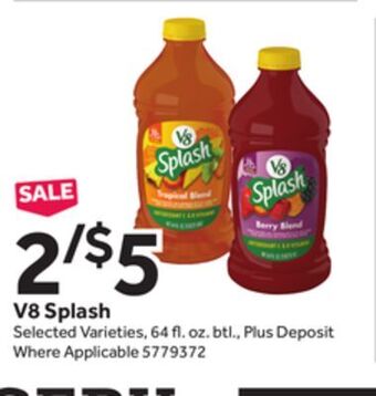 Stop&Shop V8 splash offer