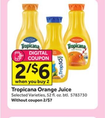 Stop&Shop Tropicana orange juice offer