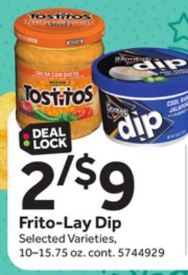 Stop&Shop Frito-lay dip offer