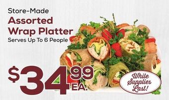 DeCicco & Sons Assorted wrap platter offer