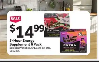 Stop&Shop 5-hour energy supplement 6 pack offer