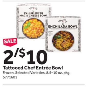 Stop&Shop Tattooed chef entrée bowl offer