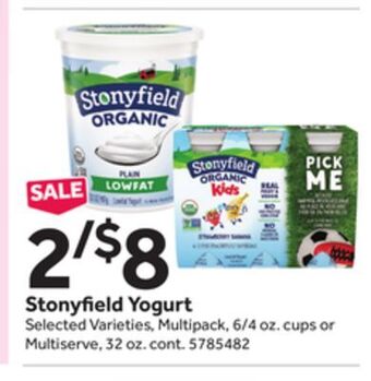 Stop&Shop Stonyfield yogurt offer