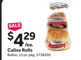 Stop&Shop Calise rolls offer