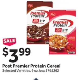 Stop&Shop Post premier protein cereal offer