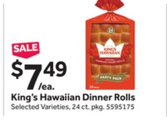 Stop&Shop King's hawaiian dinner rolls offer