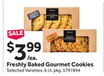 Stop&Shop Freshly baked gourmet cookies offer