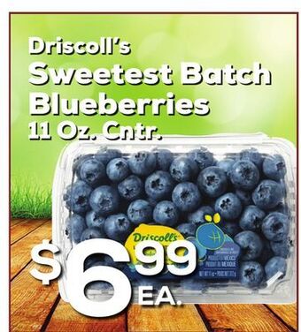 DeCicco & Sons Driscoll's sweetest batch blueberries offer