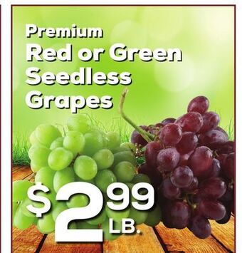 DeCicco & Sons Red or green seedless grapes offer