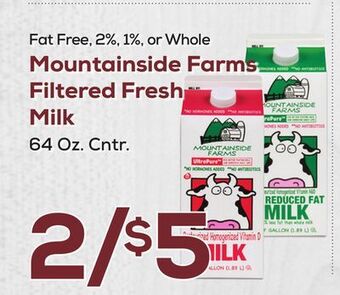 DeCicco & Sons Mountainside farms filtered fresh milk offer
