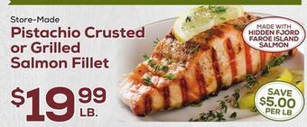 DeCicco &amp; Sons Pistachio crusted or grilled salmon fillet offer