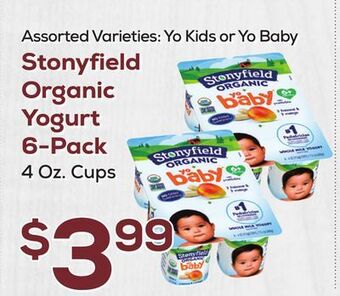 DeCicco & Sons Stonyfield organic yogurt offer